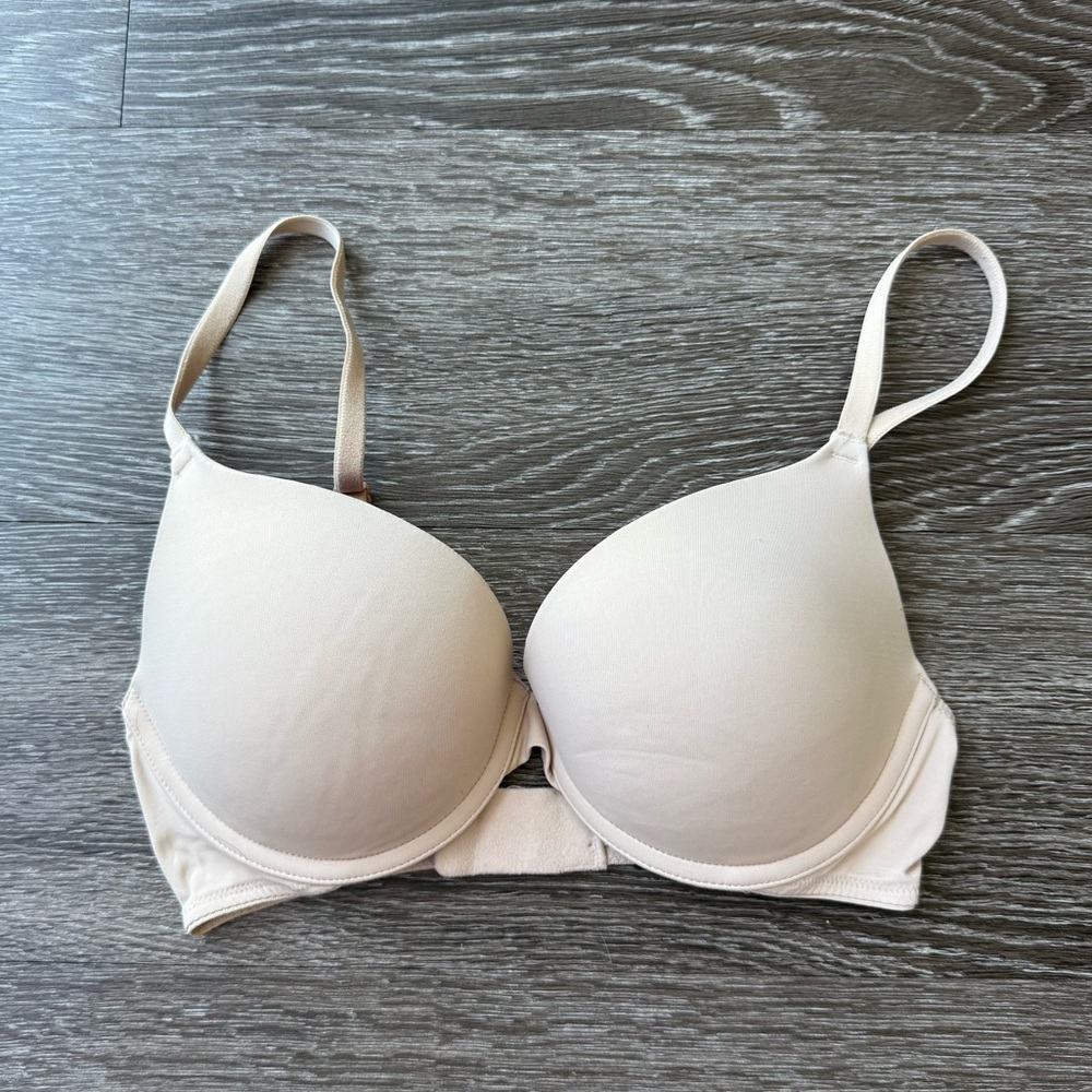 PINK Nude Push-up Bra - 32C - Picture 1 of 4